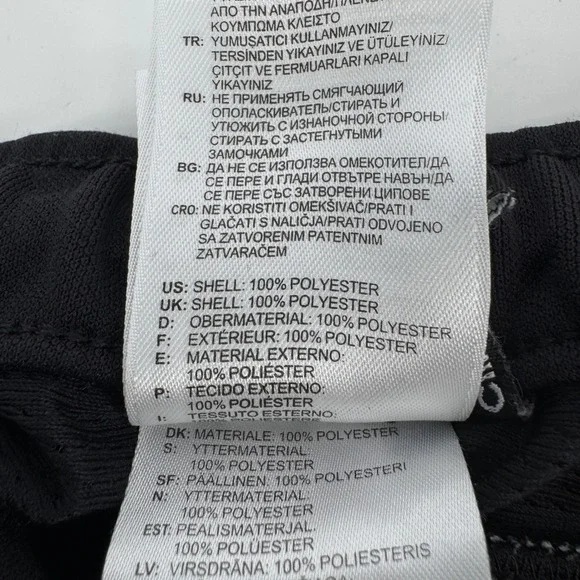 Adidas Climalite Womens Medium Black White Stripe Athletic Track Pants Joggers - Picture 8 of 10